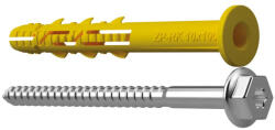 Koelner - Rawlplug FF1 Lapos peremű dübel hatlapfejű csavarral 10x340mm TORX ultramid horganyzott