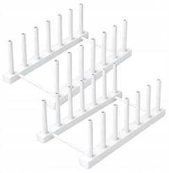 EdiBazzar Edénycsepegtető Konyhai Evőeszköz Szárító Fehér 2 db (Suszarka Na Naczynia Na Sztućce Organizer)