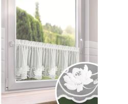 EUROFIRANY Leti modern vitrázs függöny Fehér 40x150 cm