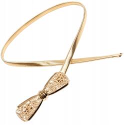 EdiBazzar Női Öv elasztikus ruha rugó Snake páncél fém arany (Damski Pasek do sukienki elastyczny Sprężyna)