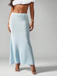 Missguided Világoskék Maxi Szoknya Gumis Derékkal Missguided Mintákkal Xs