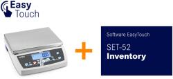 KERN & SOHN CKE 36K0.1-Inventory (36kg/0, 0001 kg) darabszámlálásra tervezett, 340×240 mm mérőfelületű, dedikált mennyiség gombok, IoT ready, Ipar 4.0 digitális asztali mérleg Easy Touch szoftverrel (CKE 36K0.1-I