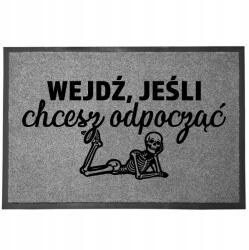 TabPrint Lábtörlő Szürke Dekoratív Ajtószőnyeg Ajándékba Is 60X40cm (WYCIERACZKA WEJDŹ JEŚLI SZARA)