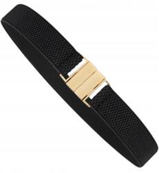 EdiBazzar Divatos elasztikus Öv Női tunika ruha fekete keskeny elegáns (Modny Elastyczny Pasek Damski do sukienki)