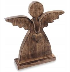 Orion Angyal figura 30 cm Mangó fa Arany szív Loft Dekoráció Orion (8592381175788)