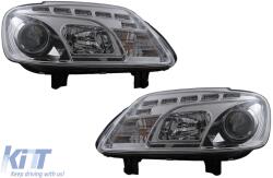 KITT Lightning LED DRL Első Lámpa VW Touran 1T Caddy (02.2003-10.2006) fekete (SWV34GXC)