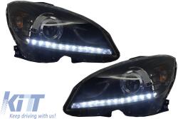 KITT EU Első lámpák Mercedes Benz C-osztály W204 (2007-2010) Facelift LED Xenon Look (LPME89)
