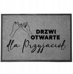 TabPrint Lábtörlő Bejárati Szürke Otthoni Dekoráció Ajándék Barátoknak (WYCIERACZKA DLA PRZYJACIÓŁ SZARA)