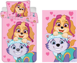  Mancs Őrjárat Pink gyerek, ovis ágyneműhuzat és polár takaró szett (EKING0601)