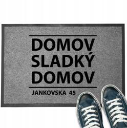 TabPrint Lábtörlő Bejárati Monokróm Ház Édes Otthon Személyre Szabható Az Ön Címe (WEJŚCIOWA WYCIERACZKA 40x60 TRWAŁA )