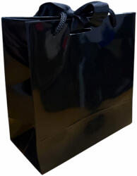 Paper Craft SET 10 pungi de cadou bijuterii NEGRE cu decupaj panglica