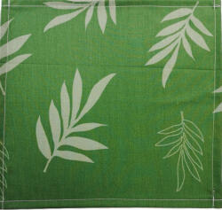  Pamut textil szalvéta - 30x30 cm / Zöld levél mintás