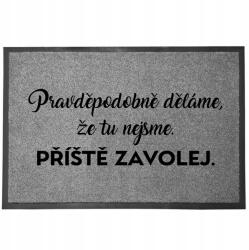 TabPrint Lábtörlő Bejárati Szürke Remélem Van Borod Vicces Dekoratív (Wycieraczka Szara MAM NADZIEJĘ, ŻE MASZ WINO)