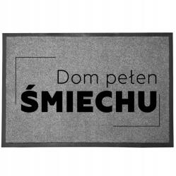 TabPrint Lábtörlő Bejárati Szürke Otthon Dekoratív Ajándék Nevető Ház (WYCIERACZKA DOM PEŁEN ŚMIECHU SZARA)