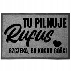TabPrint Lábtörlő Bejárati Szürke 60X40 Kutyatartó Ugat, Mert Szeret Kutya Neve (WYCIERACZKA SZARA Z IMIENIEMPSA PXX919)