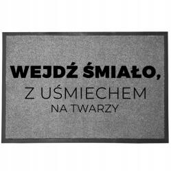 TabPrint Lábtörlő Bejárati Monokróm 40X60 Dekoráció Stílus Nyomtatás Divatos Ajándék (WYCIERACZKA TRWAŁA STYL SZARA MOCNA MONOCHROM)