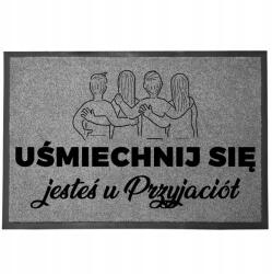 TabPrint Lábtörlő Bejárati Monokróm 40X60 Stílus Nyomtatás Divatos Dekoráció Ajándék (WYCIERACZKA STYL SZARA MOCNA TRWAŁA MONOCHROM)