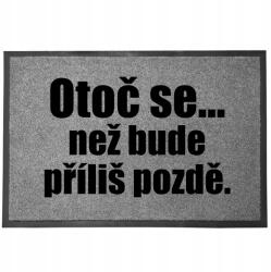 TabPrint Lábtörlő Bejárati Szürke Fordulj Meg Vicces Dekoratív Ajándék (Wycieraczka Szara ODWRÓC SIĘ)