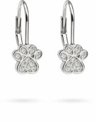 MANCS ezüst fülbevaló - crystal fehér (3-10 éves korig) (2026033102)