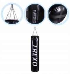 Xtrexo Nehéz boxzsák 33kg akasztós Xtrexo fekete 150x37cm Töltött Erős (TRX-HPB150)