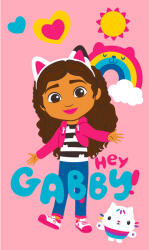 Carbotex Gabby´s Dollhouse mintás pamut frottír törölköző 30 × 50 cm (T-201461)