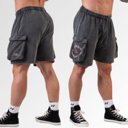 NEBBIA - Washed laza cargo rövidnadrág LEGACY 787 (black) (M) - NEBBIA