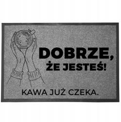 TabPrint Lábtörlő Bejárati Monokróm 40X60 Dekoráció Stílus Divatos Nyomtatás Ajándék (WYCIERACZKA TRWAŁA STYL MOCNA SZARA MONOCHROM)