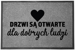 TabPrint Lábtörlő Bejárati Szürke Otthoni Dekoratív Ajándék Nyitott Ajtó 60X40 (WYCIERACZKA DRZWI OTWARTE SZARA)