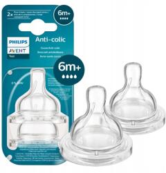 Philips Antikolt etetőcumi 6m+ Gyors kifolyás Csökkenti a gázokat 2 db (SCY764/02)
