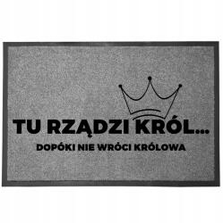 TabPrint Lábtörlő Bejárati Monokróm 40X60 Ajándék Dekoráció Stílus Divatos Nyomtatás (WYCIERACZKA TRWAŁA MONOCHROM STYL MOCNA SZARA)
