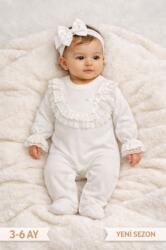 SuperBaby Salopeta pentru bebelusi cu guler din dantela