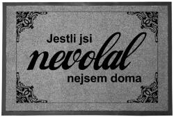 TabPrint Lábtörlő Bejárati Szürke Nem Vagyok Otthon Vicces Dekoratív Ajándék (Wycieraczka Szara NIE MA MNIE W DOMU)