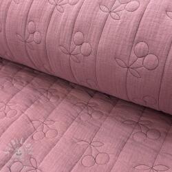 Dupla géz/muszlin STEPPED Cherries mauve