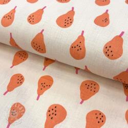  Dupla géz/muszlin Pears peach by JENNIFER BOURON ORGANIC