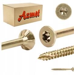AZMET Asztalos csavarok 5x45 mm Torx faanyaghoz, kúpos fejű, 250 db Azmet WT-50045 (WTSM-50045)