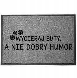 TabPrint Lábtörlő Bejárati Monokróm 40X60 Dekoráció Nyomtatás Stílus Divatos Ajándék (WYCIERACZKA TRWAŁA SZARA STYL MOCNA MONOCHROM)