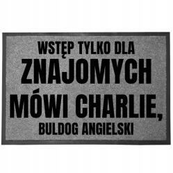 TabPrint Lábtörlő Szürke Kutyatartó Kutyanévvel Bevezetés Csak Kutyáknak (WYCIERACZKA SZARA Z IMIENIEMPSA PXX926)