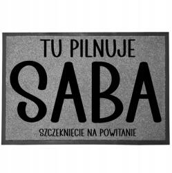 TabPrint Lábtörlő Bejárati Szürke 60X40 Ajándék Kutyusnak Ugató Üdvözlő (WYCIERACZKA SZARA Z IMIENIEMPSA PXX908)