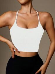 Shein Fehér Klasszikus Sportmelltartó Felső Shein Vállpántokkal S (st2411215980451005)
