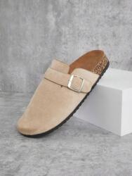 Shein Bézs Klasszikus Lapos Bebújós Flip-flop Papucs Öko Csat Shein 44, 5 (sx2409130335107753)