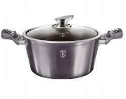 Berlinger Haus Rakott tészta fedővel, márvány felülettel 24 cm Carbon Pro Line (BH-6893)