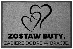 TabPrint Lábtörlő Bejárati Monokróm 40X60 Dekoráció Nyomtatás Divatos Stílus Ajándék (WYCIERACZKA TRWAŁA SZARA MOCNA STYL MONOCHROM)