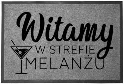 TabPrint Lábtörlő Bejárati Szürke Otthoni Dekoráció Ajándék Melange Zóna (WYCIERACZKA STREFA MELANŻU SZARA)