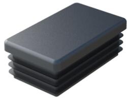 Max Capac stalp gard 40x60 mm negru, accesoriu protectie stalpi gard si panouri gard (MB-10800646)