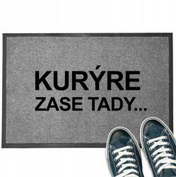 TabPrint Lábtörlő Bejárati Szürke 40X60 Tartós Nyomtatás Futár Ismét Itt. . . MIX Wz (WYCIERACZKA 40x60 WEJŚCIOWA TRWAŁA )