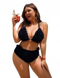 Shein Női Alsó Bikini Fürdőruha Úszáshoz Fekete Virágokkal 46 1KA