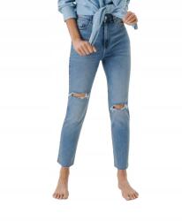 sinsay Farmer Nadrág Kék Mom Jeans Lyukacsos Klasszikus 36-OS