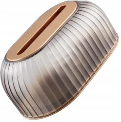 EdiBazzar Higiéniai törlőkendő tartó adagoló rendszerező elegáns fekete (Pudełko Na Chusteczki Czarny Dymiony)