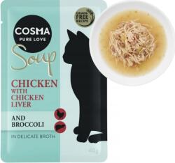 Cosma Soup Csirkemell leves májjal macska csemege nedves eledel 40g (4062911014411)