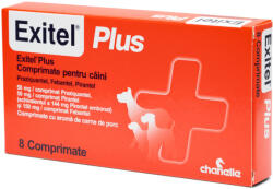  EXITEL EXITEL Plus 50/144/150mg, deparazitare internă câini, XS-M, comprimate, Porc, 8buc